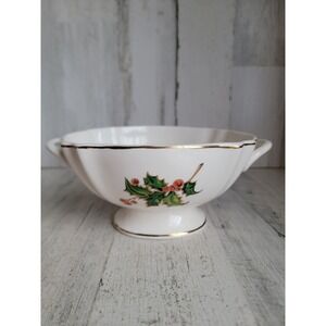 Teleflora vintage Holly Berry full handled kitchen Xmas home decor